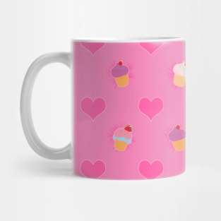 Pink Cupcake Pattern Mug